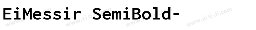 EiMessir SemiBold字体转换